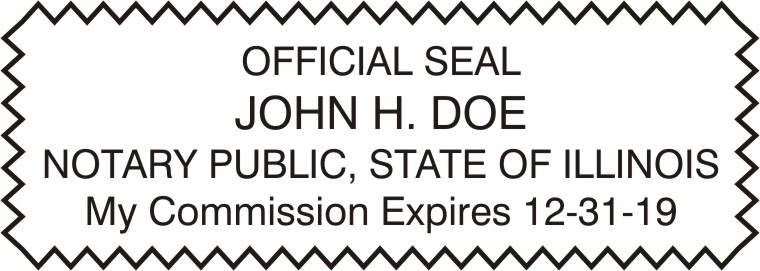 Illinois Notary Seals For The Illinois Notary Public